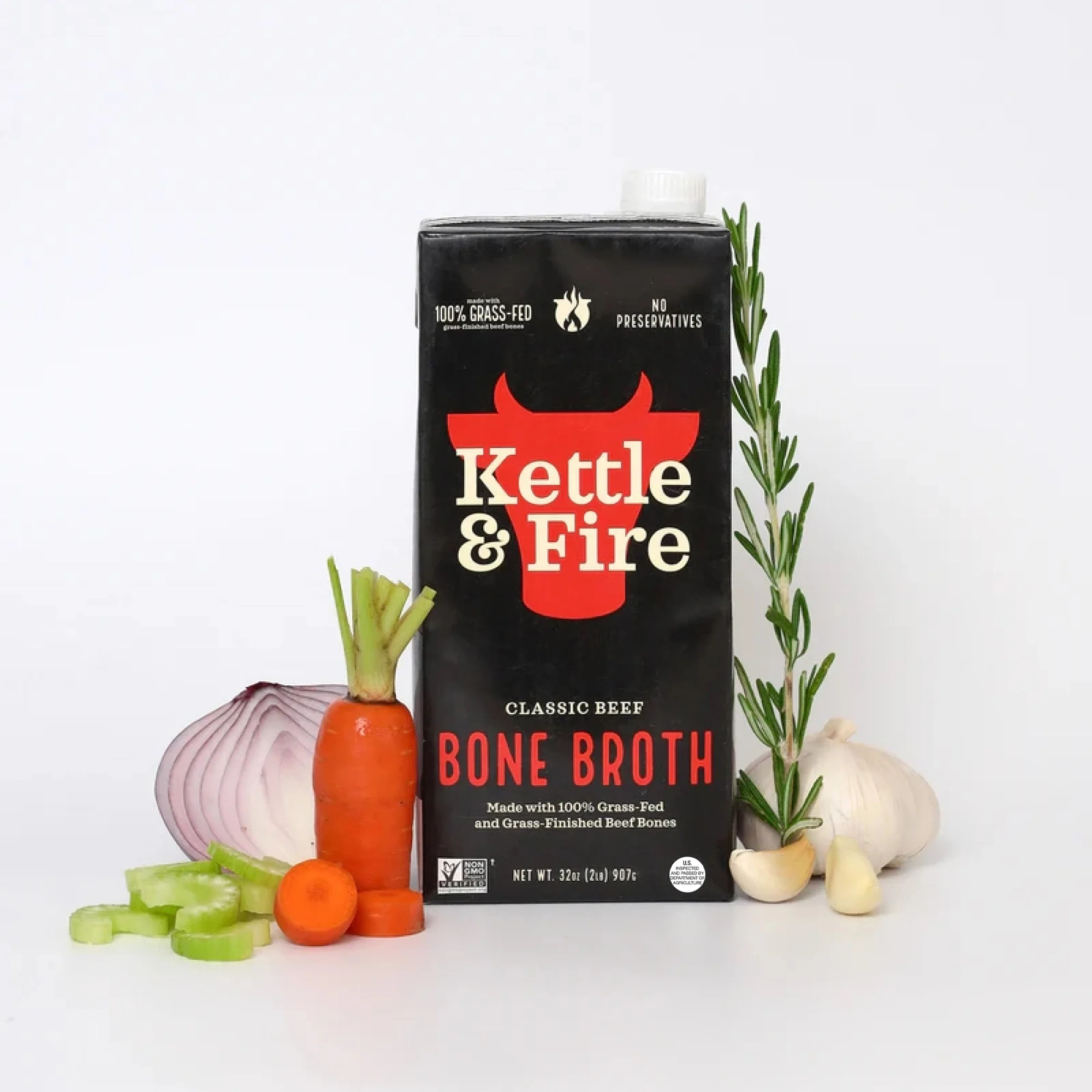 4-Pack: Beef Bone Broth - 32oz - Image 4