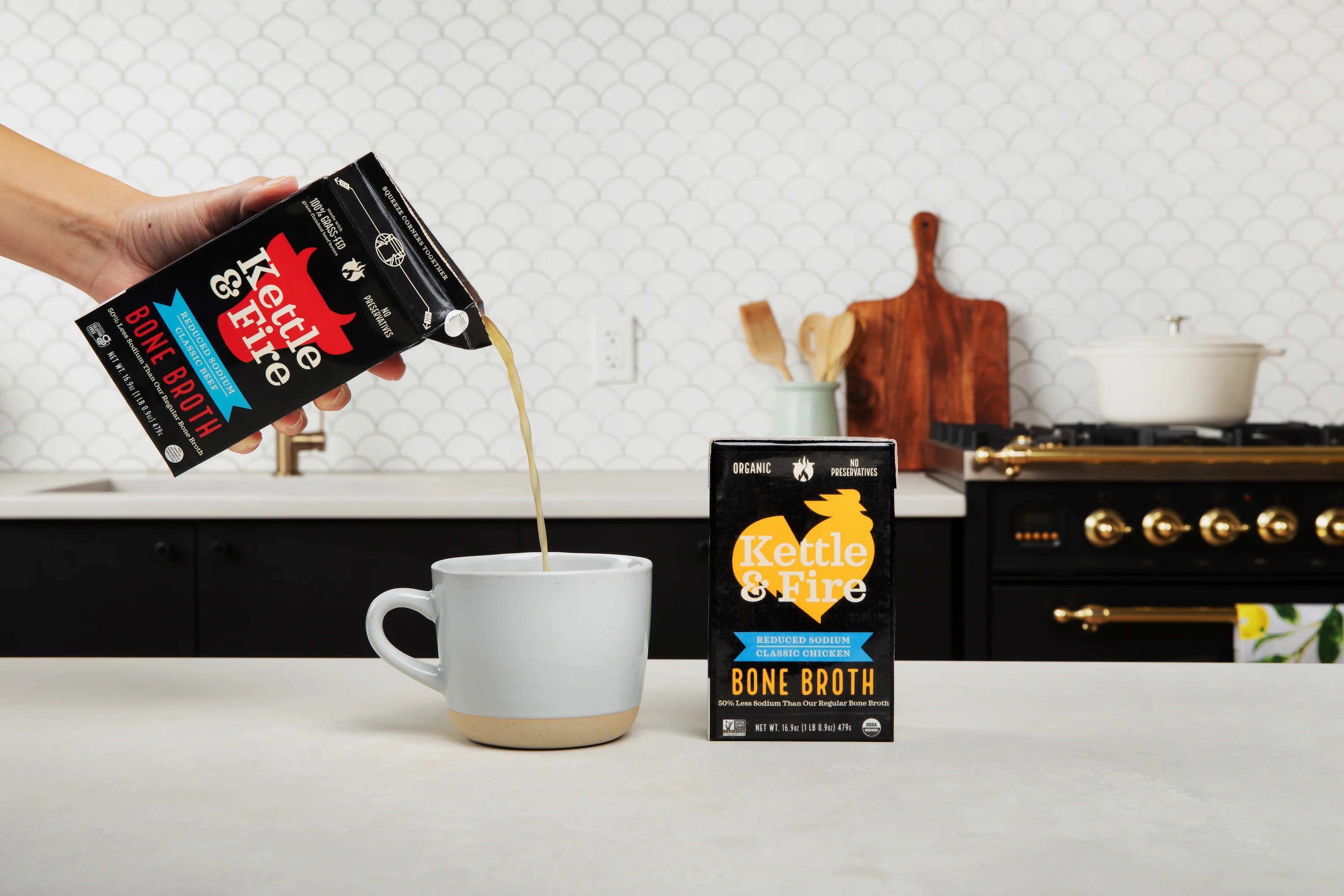 2-Pack: Beef & Chicken Reduced Sodium Bone Broth Bundle - Image 5