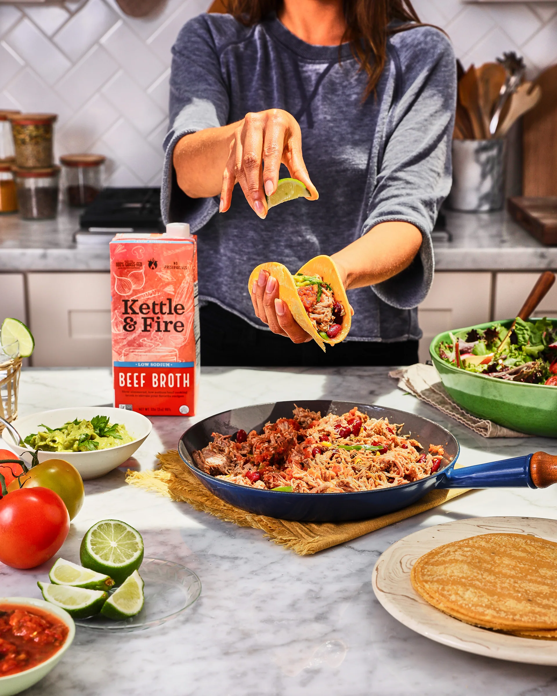 4 Pack: Beef Low Sodium Cooking Broth 32oz - Image 5