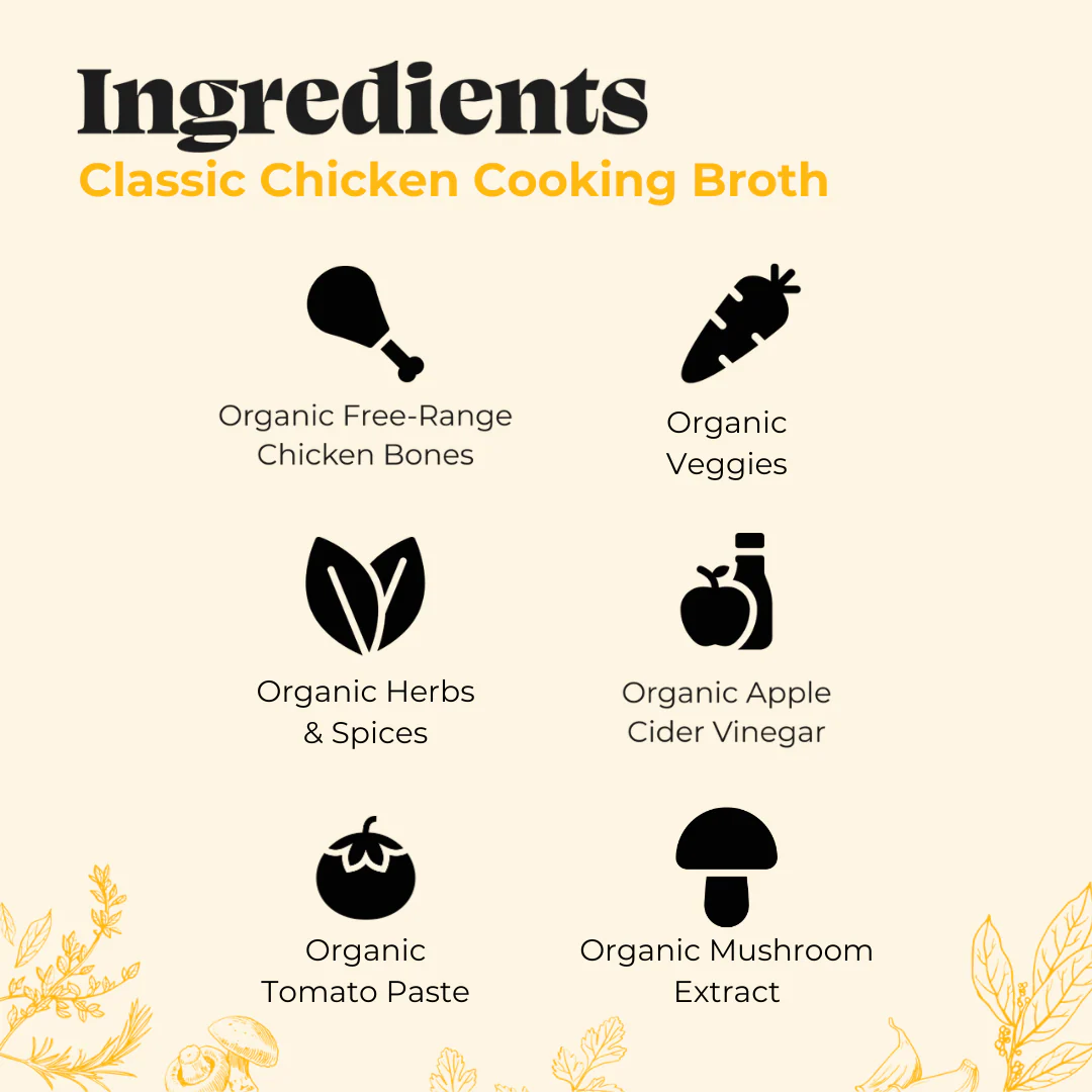4 Pack: Chicken Cooking Broth - 32oz - Image 3