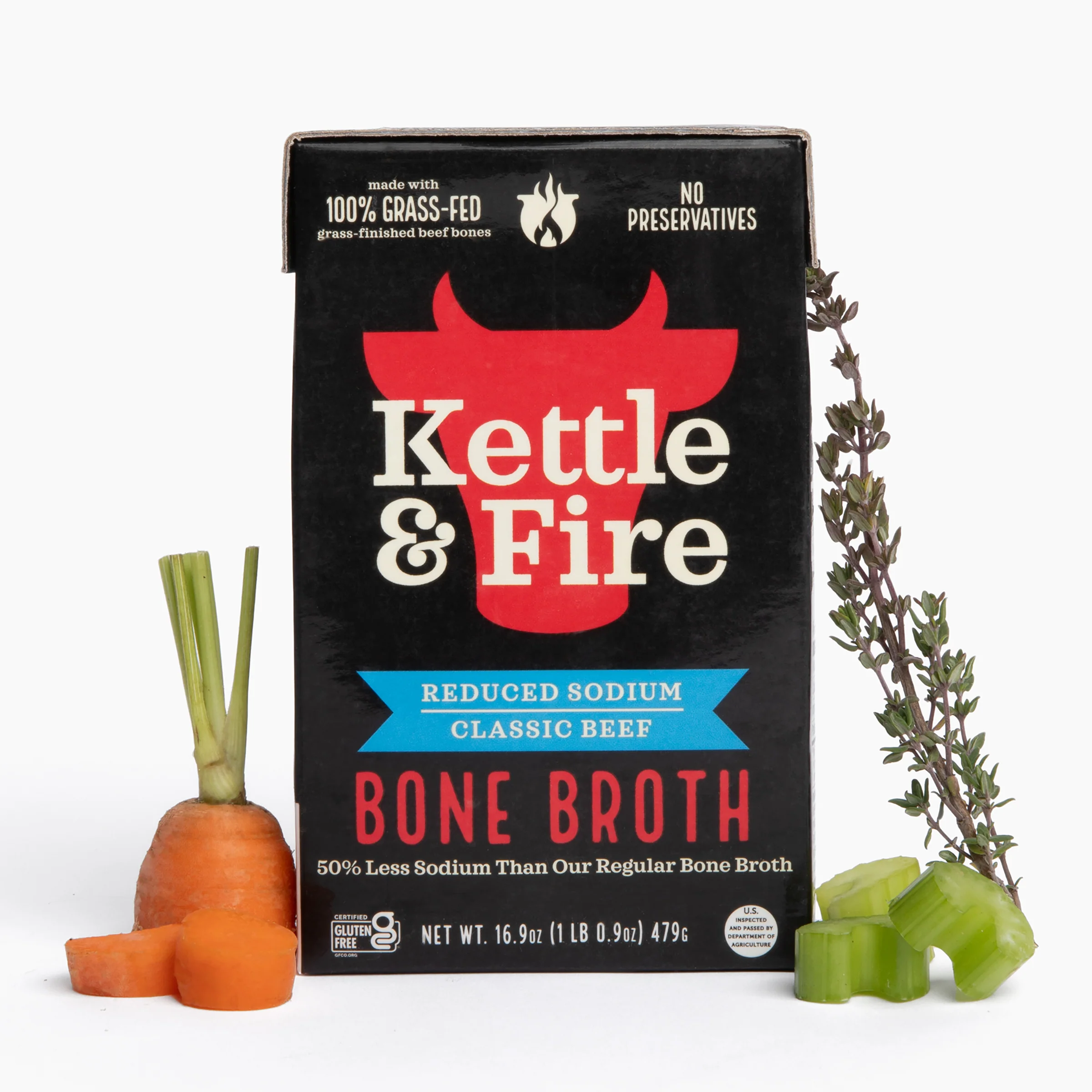 Reduced Sodium Beef Bone Broth - 16.9 oz - Image 4