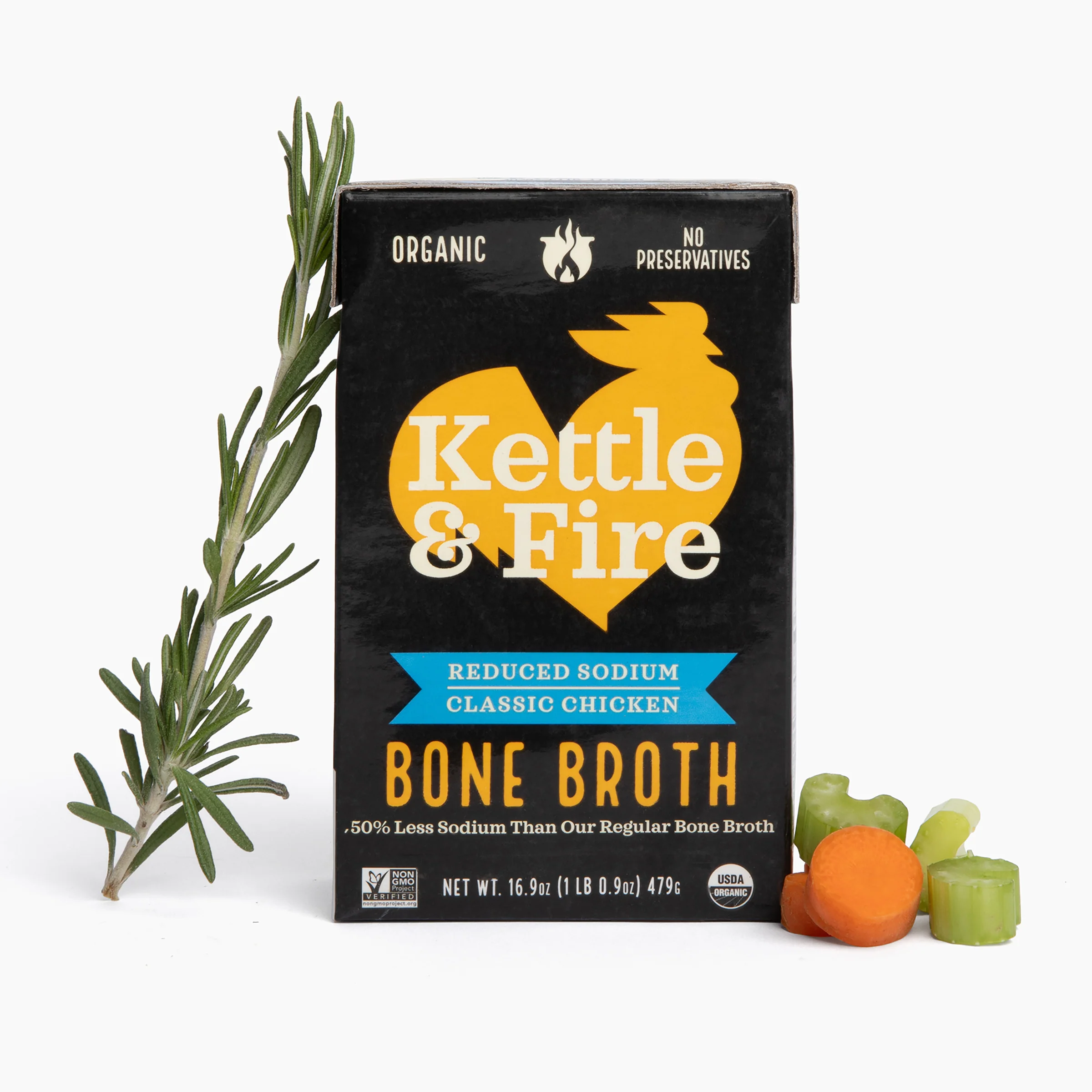 6 Pack: Reduced Sodium Chicken Bone Broth - Image 4