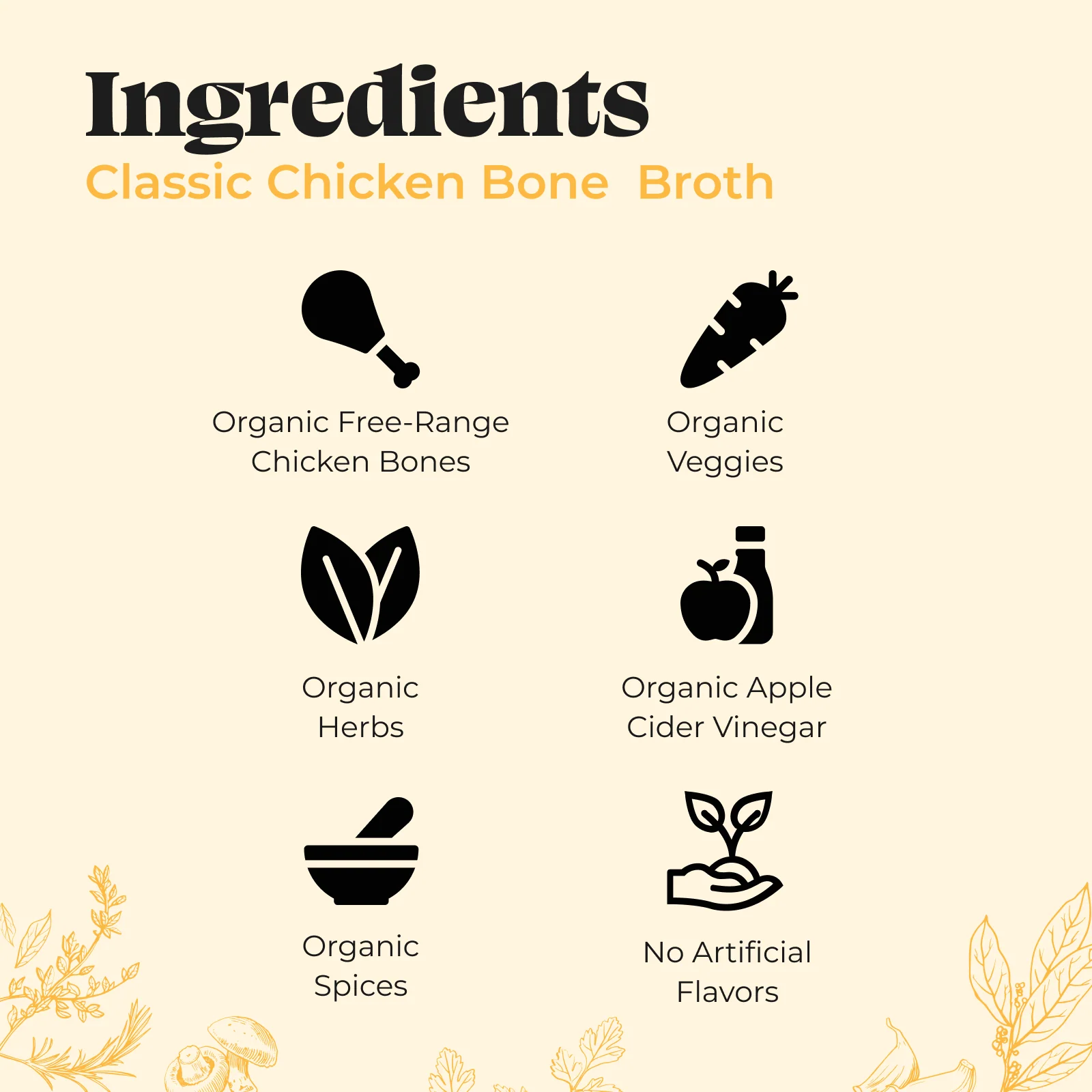 Chicken Bone Broth - 16.9 oz - Image 3