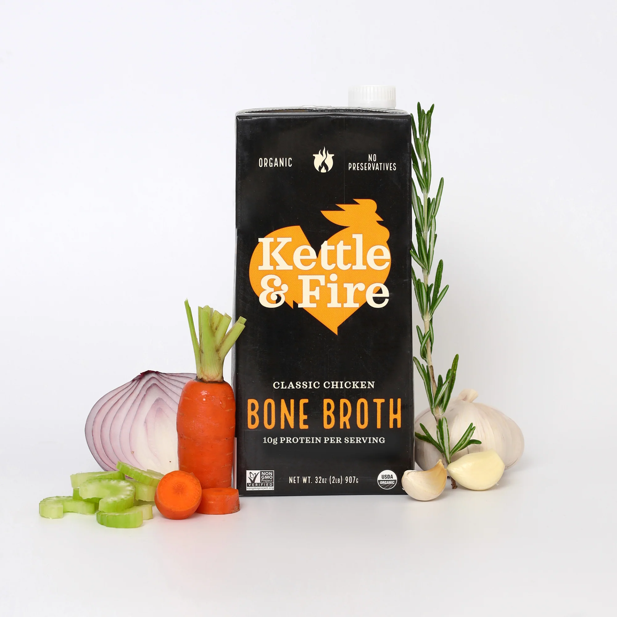 4 Pack: Chicken Bone Broth - 32oz - Image 4