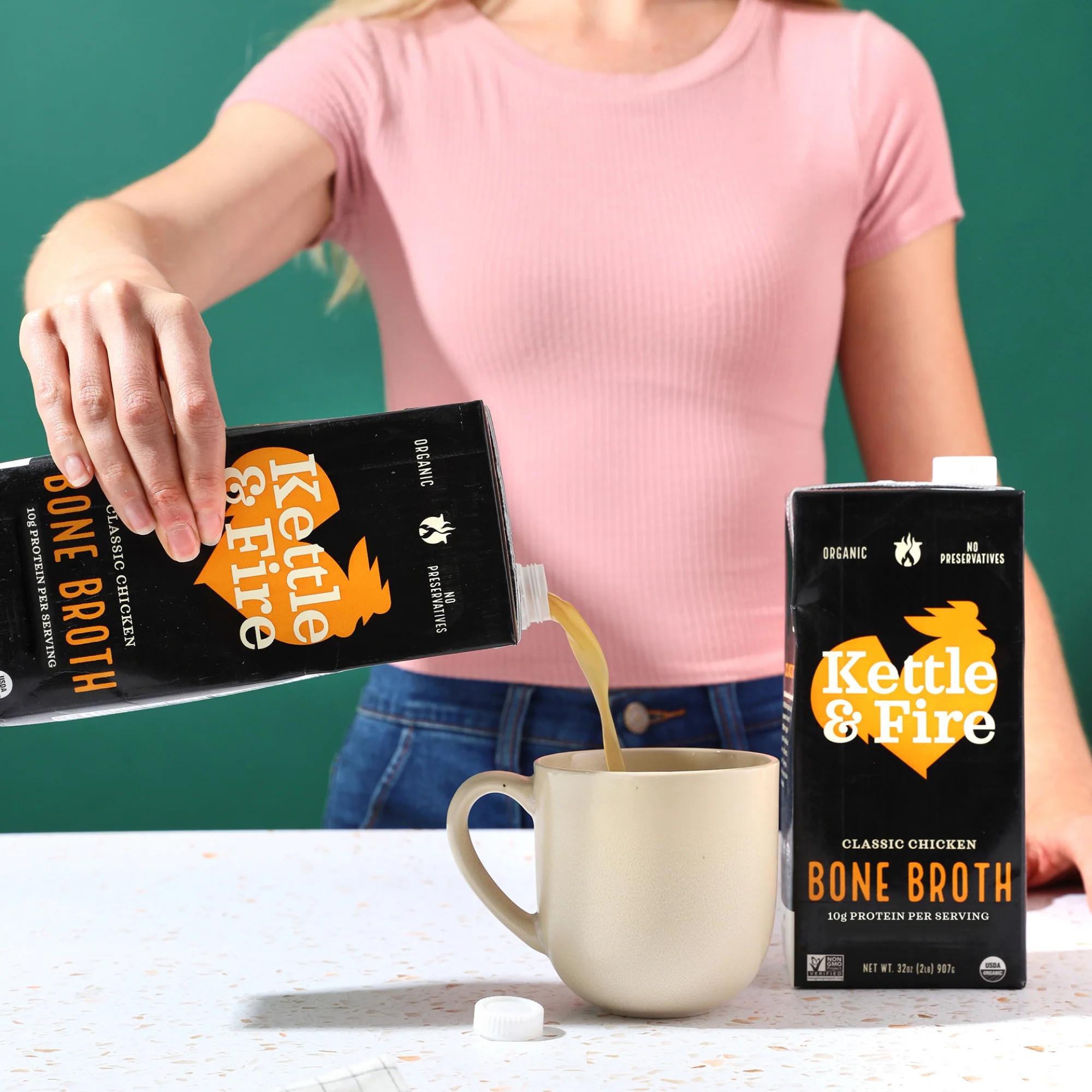 4 Pack: Chicken Bone Broth - 32oz - Image 5