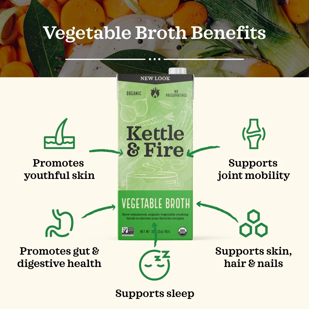 Low Sodium Vegetable Cooking Broth 32oz - Image 3