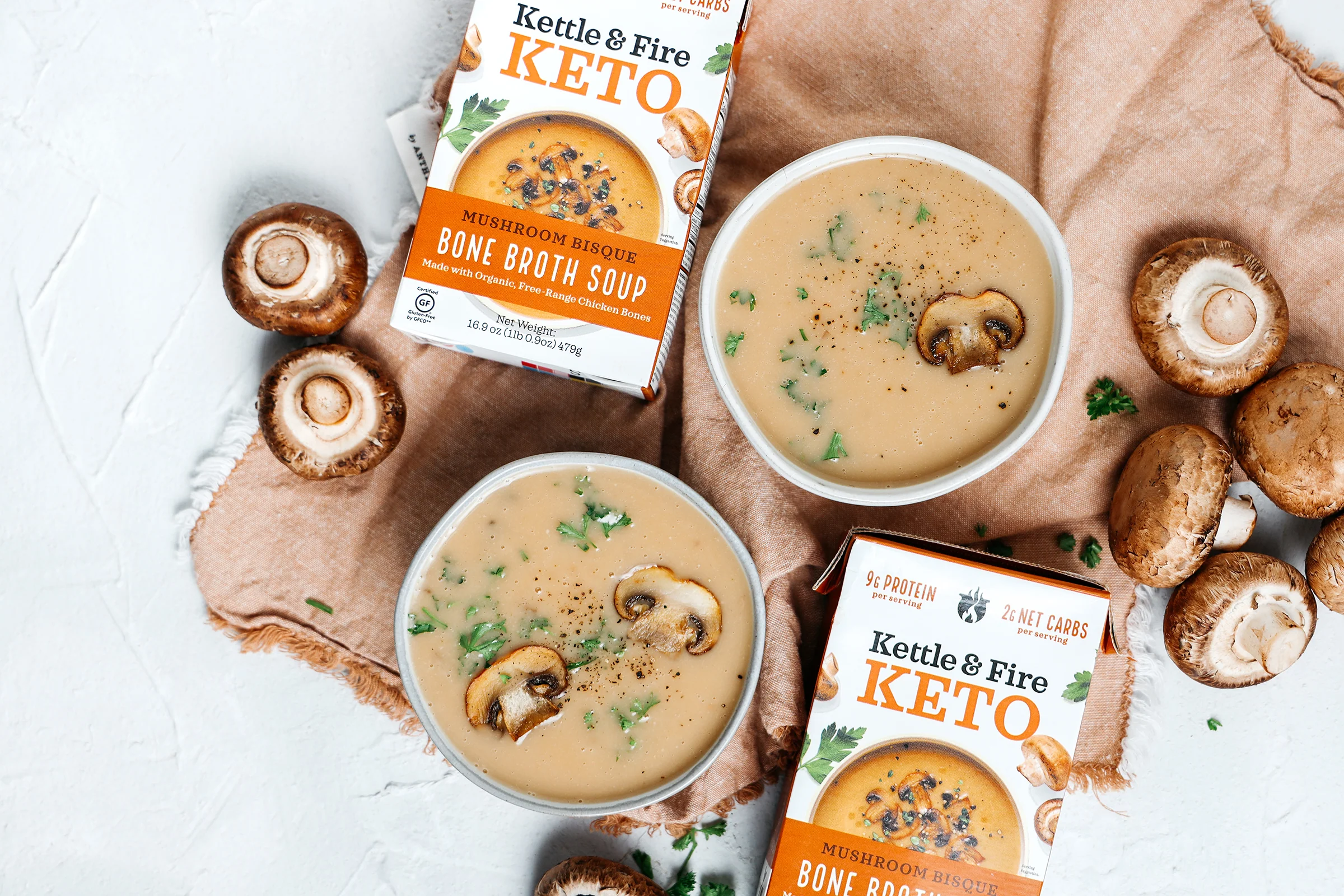Mushroom Bisque Keto Soup - 16.9 oz - Image 5