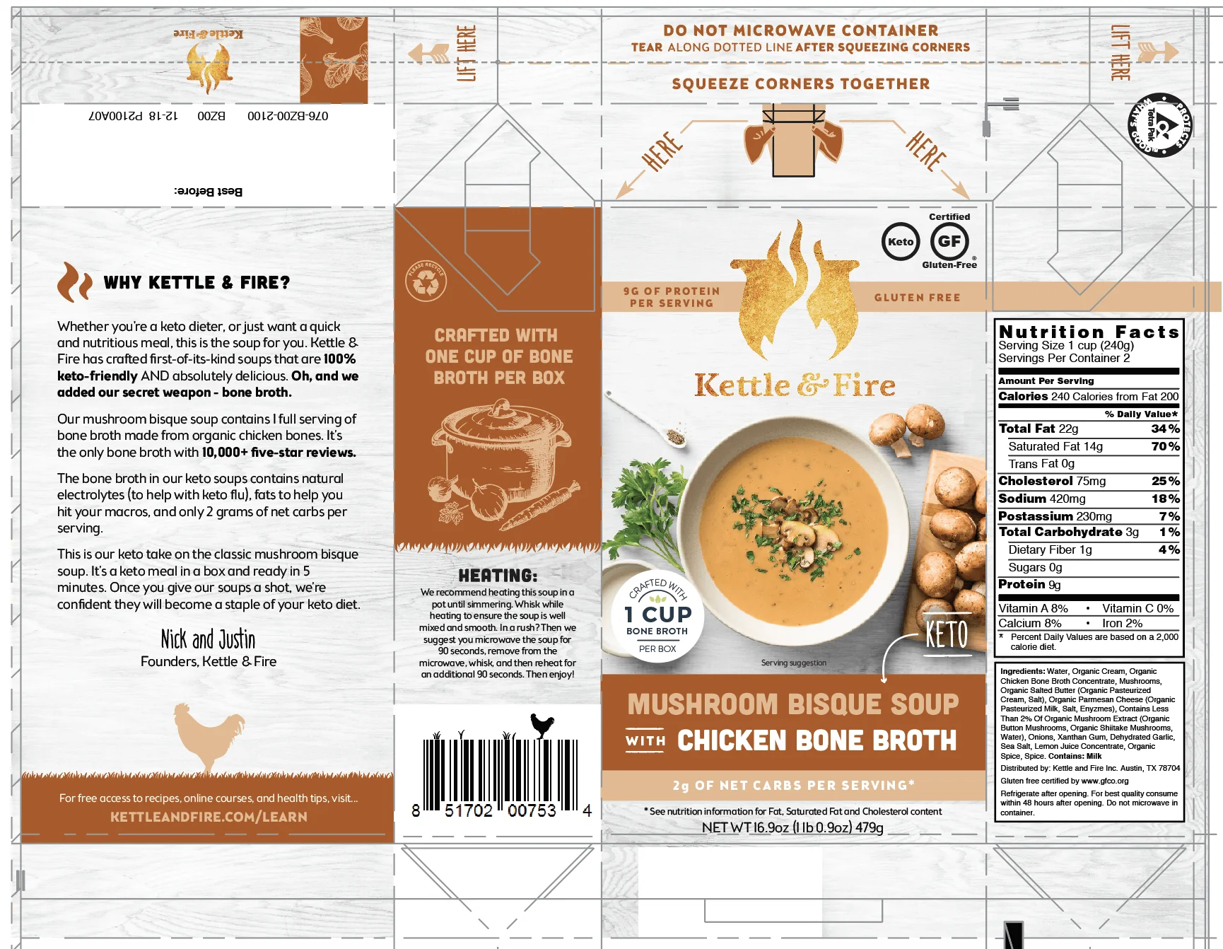 Mushroom Bisque Keto Soup - Image 9