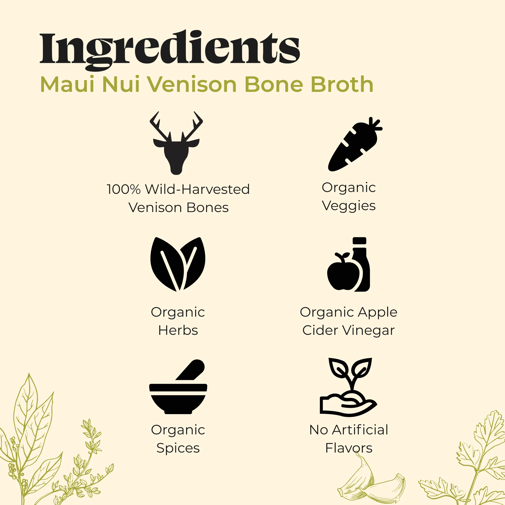Maui Nui Venison Bone Broth - 16.9 oz - Image 3
