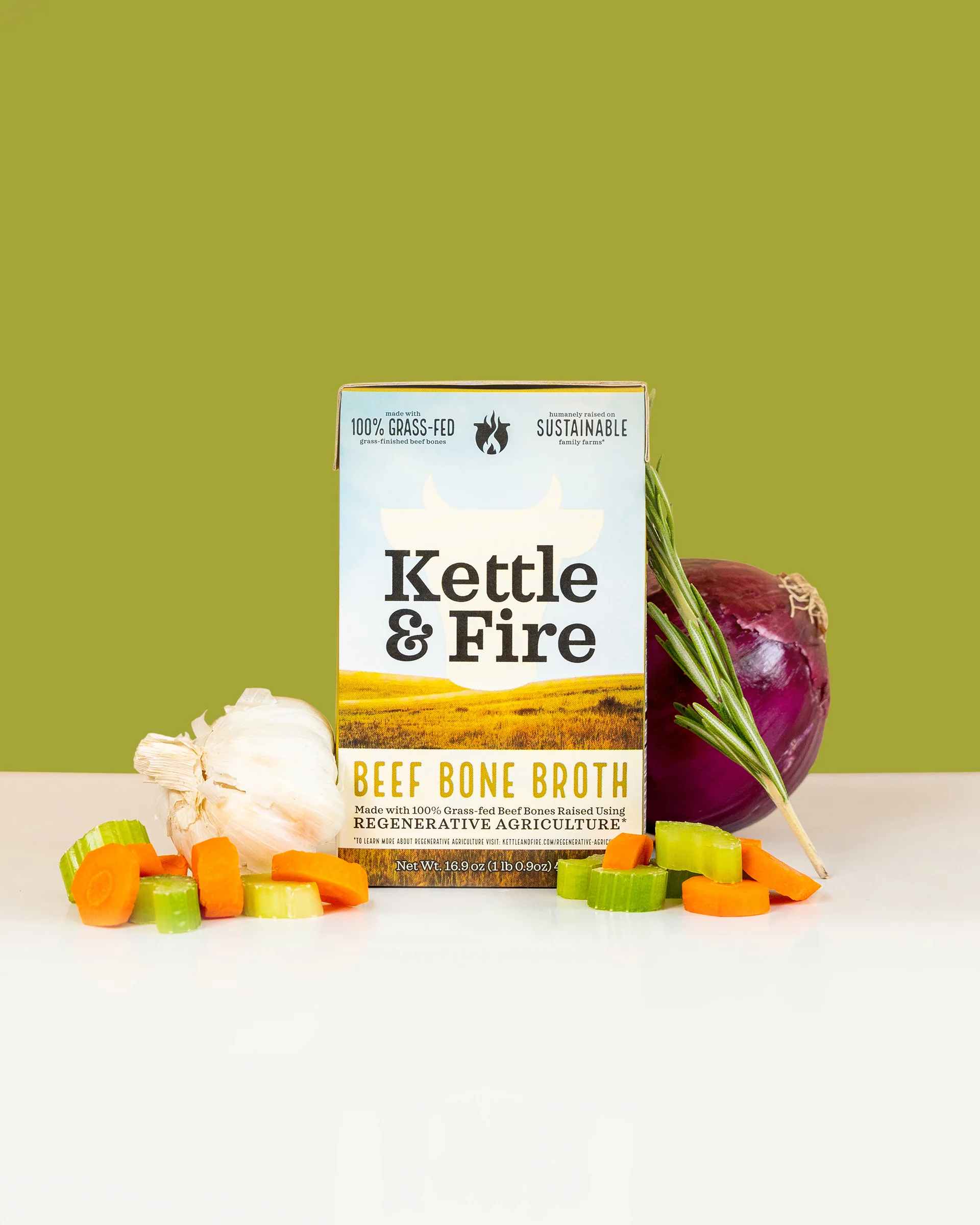 Regenerative Beef Bone Broth - 16.9 oz - Image 4