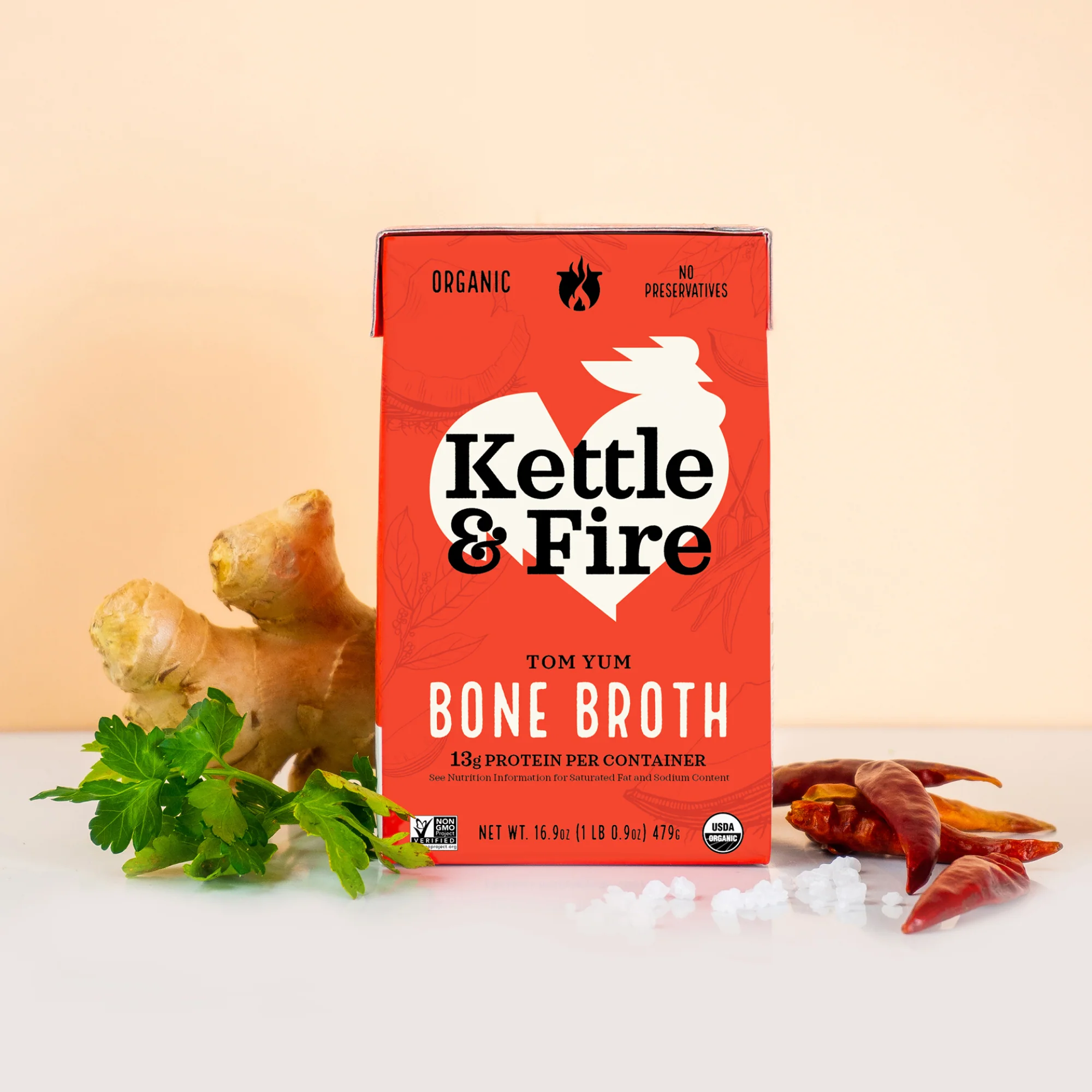 Tom Yum Chicken Keto Broth - 16.9 oz - Image 4