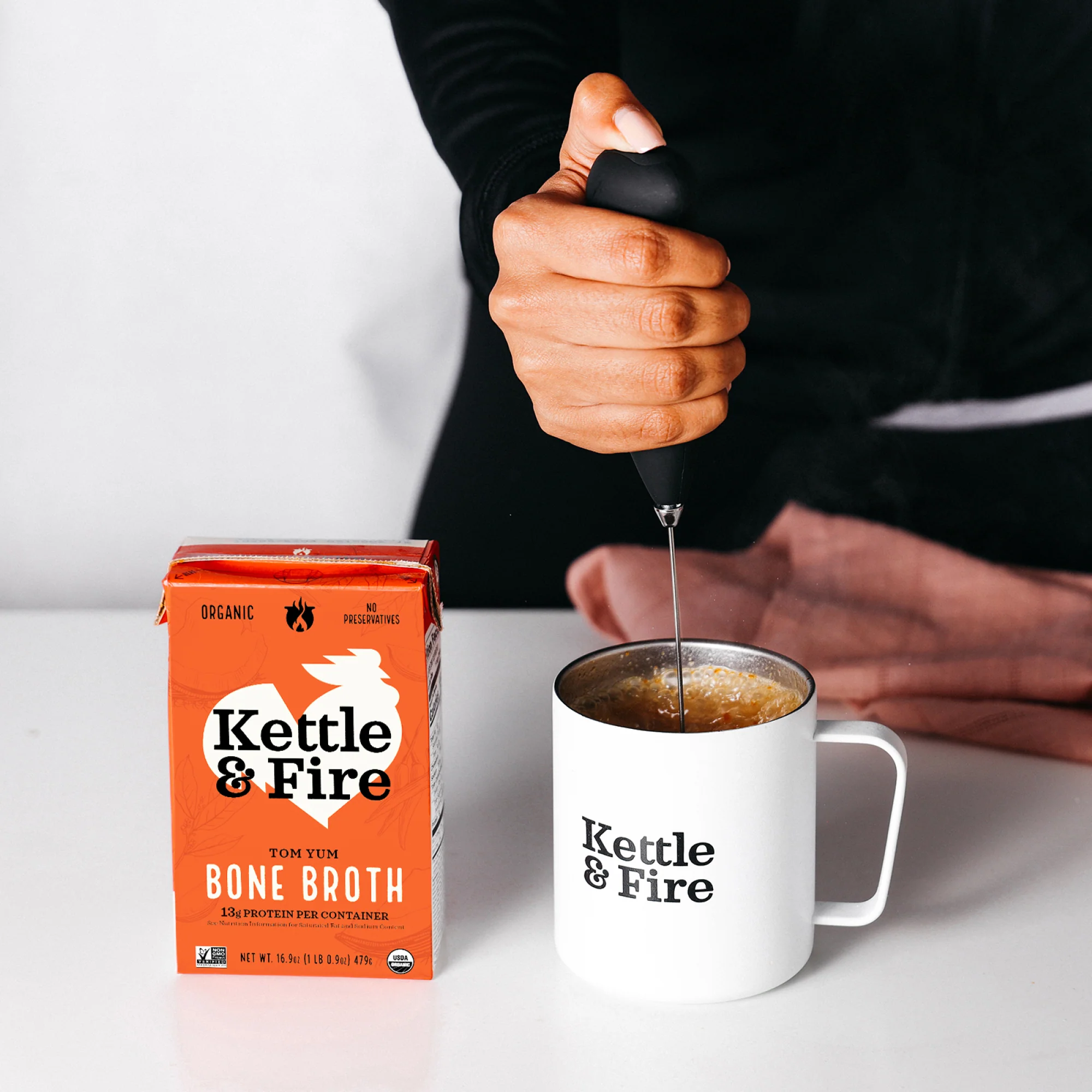 Tom Yum Chicken Keto Broth - 16.9 oz - Image 5